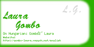 laura gombo business card